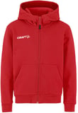 Hovedminiatyrbilde av Bright Red Craft Teamwear Community 2.0 Logo Fz  Hettejakke Barn