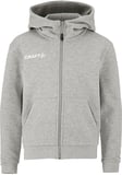 Hovedminiatyrbilde av Grey Melange Craft Teamwear Community 2.0 Logo Fz  Hettejakke Barn