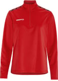 Hovedminiatyrbilde av Bright Red Craft Teamwear Squad Go  Half-Zip Genser Dame