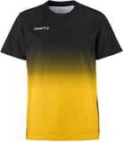 Hovedminiatyrbilde av Black/Sweden Yellow Craft Teamwear Evolve 2.0 Structured Graphic T-skjorte Dame