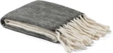 Hovedminiatyrbilde av Dark Grey Kosta Linnewäfveri Ull Pledd
