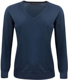 Hovedminiatyrbilde av Navy J. Harvest & Frost Merino V-hals Strikkegenser Dame