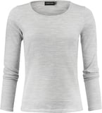 Hovedminiatyrbilde av Light Grey Melange J. Harvest & Frost Merino U-hals Strikkegenser Dame