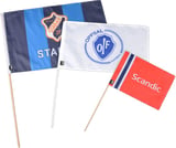 Hovedminiatyrbilde av 15 x 21 cm Sølvberg RPET Håndholdt Støtteflagg