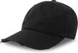 Hovedminiatyrbilde av Black Atlantis Dad Hat Destroyed-S (XTRA) Økologisk/Resirkulert Bomull  Caps