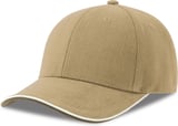 Hovedminiatyrbilde av Khaki Atlantis Pilot Piping Sandwich-S (Xtra) Økologisk/Resirkulert Bomull Caps