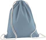 Hovedminiatyrbilde av Dusty Blue Westford Mill Inco 140 g/m2 Økologisk Bomull 12L Gympose