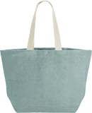 Hovedminiatyrbilde av Duck Egg Blue Westford Mill Soft Washed Jute 34L Strandveske