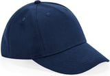 Hovedminiatyrbilde av Navy Beechfield Junior Organic Cotton 5 Panel Cap