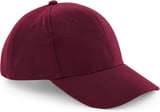 Hovedminiatyrbilde av Burgundy Beechfield Pro-Style Heavy Brushed Cotton Cap