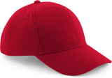 Hovedminiatyrbilde av Classic Red Beechfield Pro-Style Heavy Brushed Cotton Cap