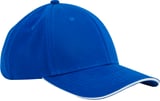 Hovedminiatyrbilde av Bright Royal/White Beechfield Earthaware® classic organic cotton 6 panel cap sandwich peak