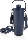 Hovedminiatyrbilde av Marinblå Avira Ayala RCS Resirkulert Stål Låsbar Crossbody Drikkeflaske