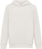 Hovedminiatyrbilde av Ivory white iqoniq Yengo Økologisk og Resirkulert Bomull Hettegenser Barn