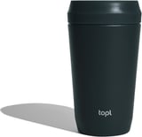 Hovedminiatyrbilde av Grå Topl 354 ml Resirkulert Stål 360-lokk To Go Termokopp