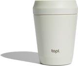 Hovedminiatyrbilde av Hvit Topl To Go 235 ml Resirkulert Stål 360° Lokk  Termokopp