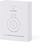 Hovedminiatyrbilde av Greige Vinga Baltimore RCS 2-in-1 trådlø 15W Reiselader