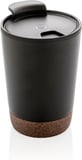 Hovedminiatyrbilde av Svart XD Collection 300 ml GRS Resirkulert Stål og PP Termokopp med Kork