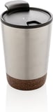 Hovedminiatyrbilde av Sølvfarget XD Collection 300 ml GRS Resirkulert Stål og PP Termokopp med Kork
