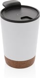Hovedminiatyrbilde av Hvit XD Collection 300 ml GRS Resirkulert Stål og PP Termokopp med Kork