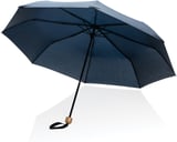 Hovedminiatyrbilde av Marinblå XD Collection Impact AWARE RPET 190T Bambus 20,5" Mini Sammenleggbar Paraply