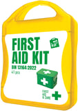 Hovedminiatyrbilde av Gjennomsiktig gul MyKit DIN-godkjent Førstehjelpssett Bil
