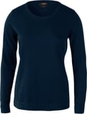 Hovedminiatyrbilde av Navy Nimbus Brighton Bomull og Nylon O-Neck  Strikkegenser Dame