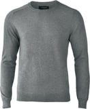 Hovedminiatyrbilde av Grey Melange Nimbus Brighton Bomull og Nylon O-Neck  Strikkegenser