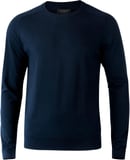 Hovedminiatyrbilde av Navy Nimbus Brighton Bomull og Nylon O-Neck  Strikkegenser