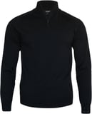 Hovedminiatyrbilde av Black Nimbus Brighton Bomull og Nylon 1/4-Zip Strikkegenser