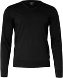 Hovedminiatyrbilde av Black Nimbus Brighton Bomull og Nylon V-Neck  Strikkegenser