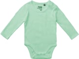 Hovedminiatyrbilde av Dusty Mint Neutral Babybody med lange ermer
