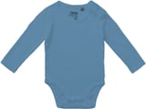 Hovedminiatyrbilde av Dusty Indigo Neutral Babybody med lange ermer