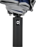 Miniatyrbilde 3 av Marineblå Sammenleggbar Automatisk Paraply med Refleks og Nødhammer