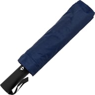 Miniatyrbilde 7 av Marineblå Sammenleggbar Automatisk Paraply med Refleks og Nødhammer