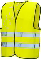 Miniatyrbilde 2 av 1-66-npl1043 Refleksvest Gul One Size CE EN 471 Kl. 2