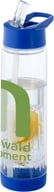Miniatyrbilde 4 av Transparent/Blå Tutti frutti 740 ml Tritan Sportsflaske med Infuser
