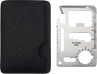 Miniatyrbilde 1 av Sølv/Solid svart Saki 15 Funksjoner Verktøykort