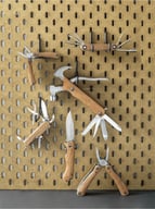 Miniatyrbilde 7 av Tre Dave Lommekniv i Te og Stål med Belteklips