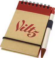 Miniatyrbilde 2 av Lilla/Naturhvit Zuse A7 Notatblokk med Penn