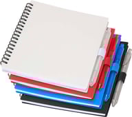 Miniatyrbilde 3 av Blå Niove Rplast Sett med Notatbok og Blått Blekk Kulepenn