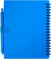 Miniatyrbilde 2 av Blå Niove Rplast Sett med Notatbok og Blått Blekk Kulepenn