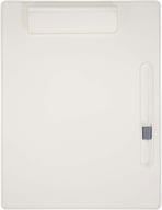 Miniatyrbilde 4 av Hvit Clast A4 skriveplate med magnetisk lukking og kulepenn (svart blekk) av resirkulert RCS