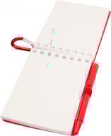 Miniatyrbilde 4 av Havblå Lig Mini resirkulert sett med utendørs notatblokk med mykt omslag og kulepenn (svart blekk)