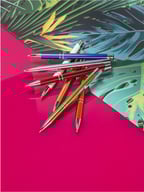 Miniatyrbilde 4 av Blå Moneta Anodisert Aluminium Sort Blekk Kulepenn