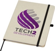 Miniatyrbilde 6 av Naturhvit/Solid svart Tutico Linjert Notatbok med Hardt Omslag av Økologisk Bomull