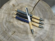 Miniatyrbilde 4 av Grå Darius Resirkulert Aluminium Blått Blekk Kulepenn