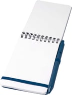 Miniatyrbilde 4 av Havblå Thalaasa A6 Notatbok med Hardt Omslag av Havbundet Plast og Kulepenn