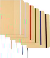 Miniatyrbilde 3 av Havblå Nelida A5 Linjert Notatbok med Hardt Omslag