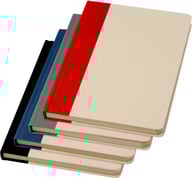 Miniatyrbilde 3 av Hale blue Liliana A5 Notatbok med Hardt omslag av Sukkerrørpapir